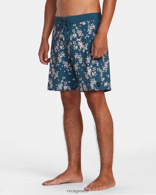 R422N8492 va pigment ελαστική μέση RVCA για άνδρες και γυναίκες μπλε πάπιας πυθμένα