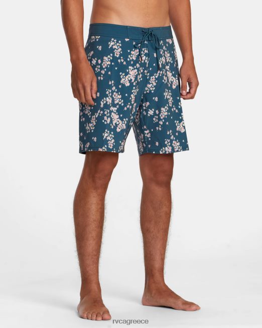 R422N8492 va pigment ελαστική μέση RVCA για άνδρες και γυναίκες μπλε πάπιας πυθμένα