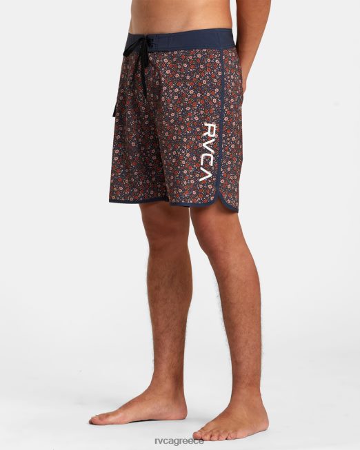 R422N859 ανατολικά σορτς 18 RVCA για άνδρες και γυναίκες κυκλοθυμικό μπλε πυθμένα
