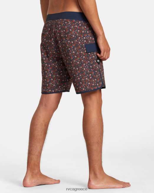 R422N859 ανατολικά σορτς 18 RVCA για άνδρες και γυναίκες κυκλοθυμικό μπλε πυθμένα