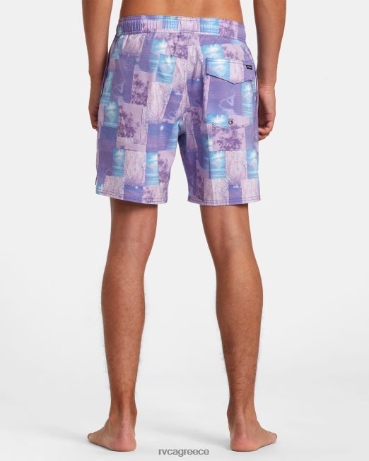 R422N861 Ελαστικό παντελόνι Colin sussingham 17 RVCA για άνδρες και γυναίκες ανοιχτό μωβ πυθμένα