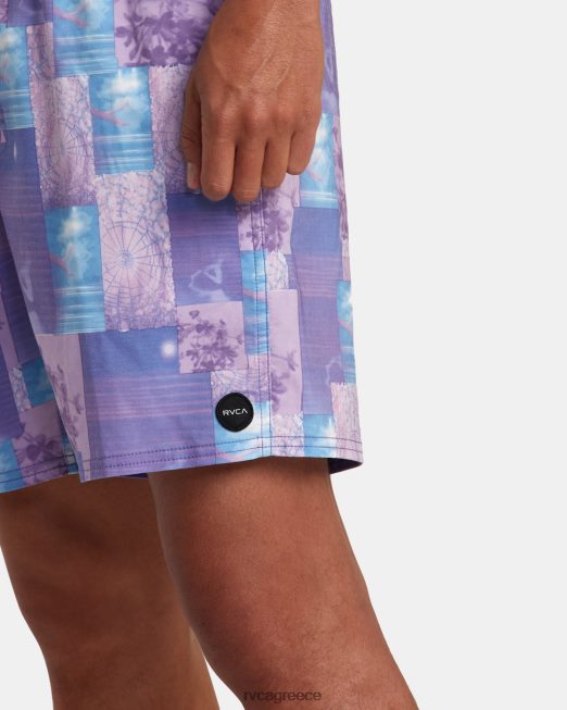 R422N861 Ελαστικό παντελόνι Colin sussingham 17 RVCA για άνδρες και γυναίκες ανοιχτό μωβ πυθμένα