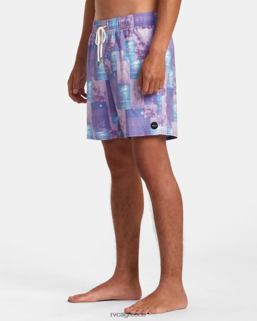 R422N861 Ελαστικό παντελόνι Colin sussingham 17 RVCA για άνδρες και γυναίκες ανοιχτό μωβ πυθμένα