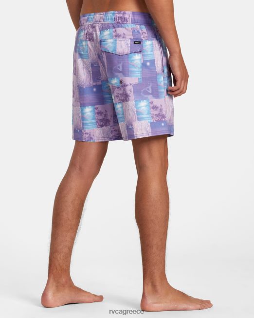 R422N861 Ελαστικό παντελόνι Colin sussingham 17 RVCA για άνδρες και γυναίκες ανοιχτό μωβ πυθμένα