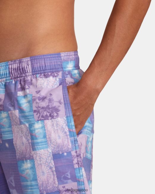 R422N861 Ελαστικό παντελόνι Colin sussingham 17 RVCA για άνδρες και γυναίκες ανοιχτό μωβ πυθμένα