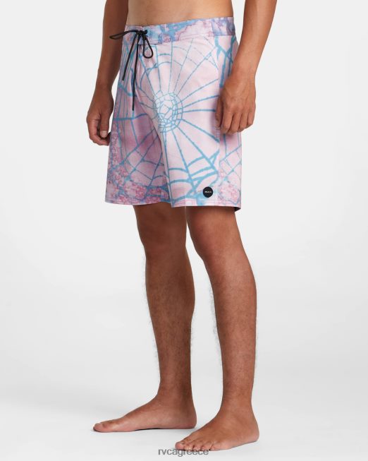 R422N862 επιτραπέζιο σορτς Colin sussingham 18 RVCA για άνδρες και γυναίκες ανοιχτό μωβ πυθμένα