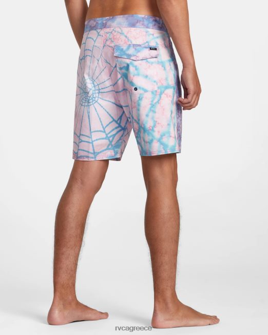 R422N862 επιτραπέζιο σορτς Colin sussingham 18 RVCA για άνδρες και γυναίκες ανοιχτό μωβ πυθμένα