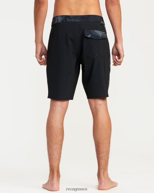 R422N8641 επιτραπέζιο σορτς apex 19 RVCA για άνδρες και γυναίκες μαύρο camo πυθμένα