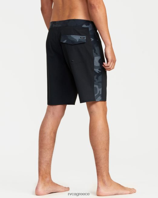 R422N8641 επιτραπέζιο σορτς apex 19 RVCA για άνδρες και γυναίκες μαύρο camo πυθμένα