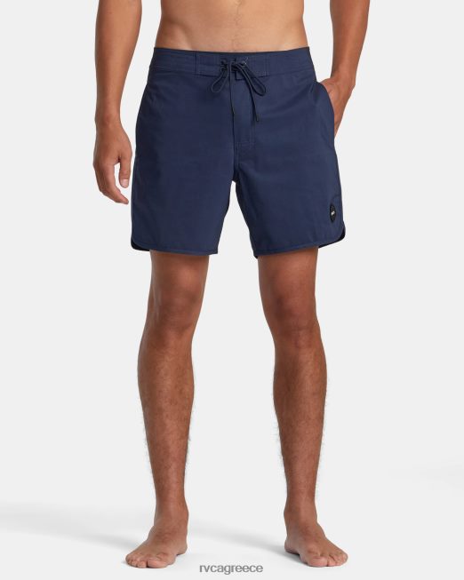 R422N8658 σορτς freeport 16 RVCA για άνδρες και γυναίκες κυκλοθυμικό μπλε πυθμένα