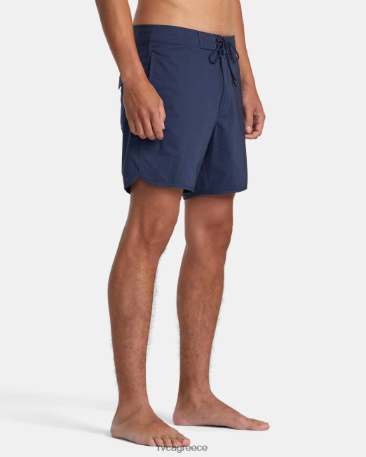 R422N8658 σορτς freeport 16 RVCA για άνδρες και γυναίκες κυκλοθυμικό μπλε πυθμένα