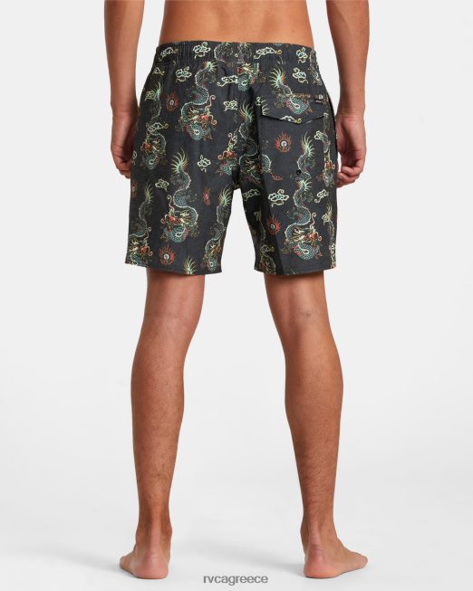 R422N868 σορτς ατλάς ελαστική μέσης 17 RVCA για άνδρες και γυναίκες πολυ πυθμένα