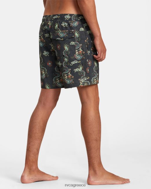 R422N868 σορτς ατλάς ελαστική μέσης 17 RVCA για άνδρες και γυναίκες πολυ πυθμένα