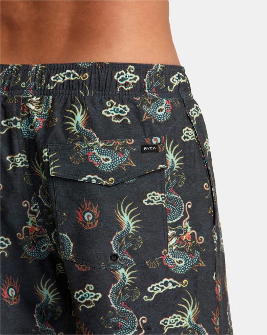 R422N868 σορτς ατλάς ελαστική μέσης 17 RVCA για άνδρες και γυναίκες πολυ πυθμένα