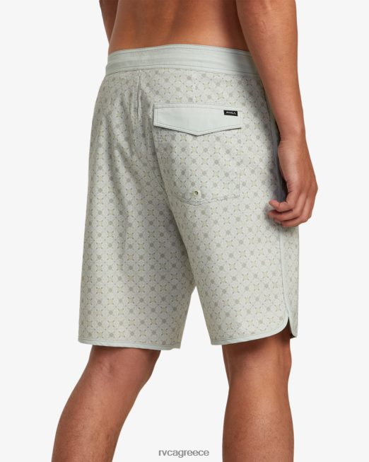 R422N86 Σορτς τοξωτό 19 RVCA για άνδρες και γυναίκες μέντα πυθμένα