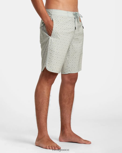 R422N86 Σορτς τοξωτό 19 RVCA για άνδρες και γυναίκες μέντα πυθμένα