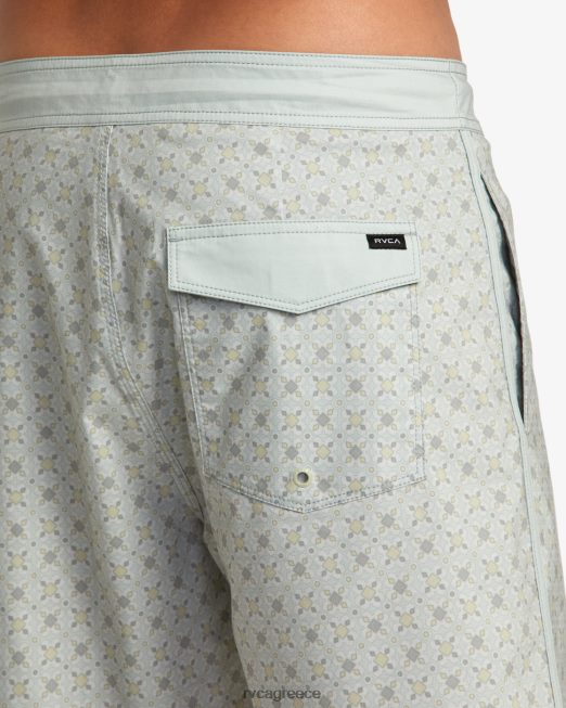 R422N86 Σορτς τοξωτό 19 RVCA για άνδρες και γυναίκες μέντα πυθμένα