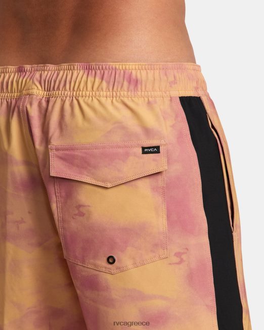 R422N870 Σορτς πλάκας με ελαστική μέση κορυφή 17 RVCA για άνδρες και γυναίκες μπαμπού πυθμένα