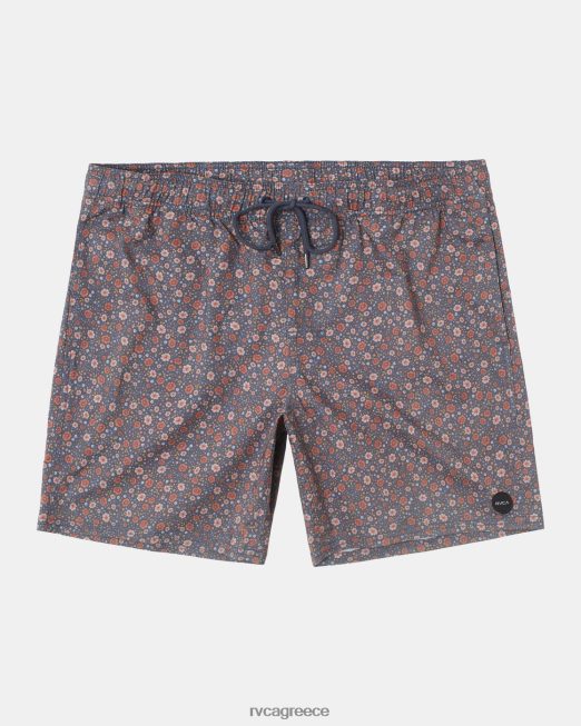 R422N871 Barnes ελαστικό σορτς μέσης 17 RVCA για άνδρες και γυναίκες κυκλοθυμικό μπλε πυθμένα