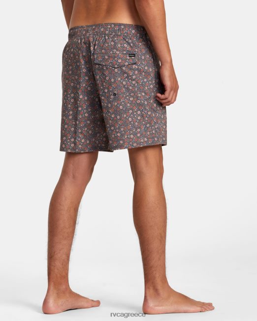 R422N871 Barnes ελαστικό σορτς μέσης 17 RVCA για άνδρες και γυναίκες κυκλοθυμικό μπλε πυθμένα