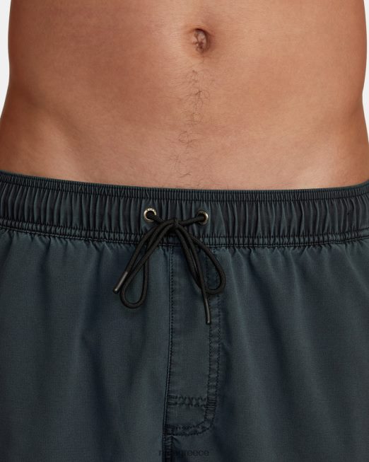 R422N8744 va pigment ελαστικό σορτς μέσης 17 RVCA για άνδρες και γυναίκες μαύρος πυθμένα