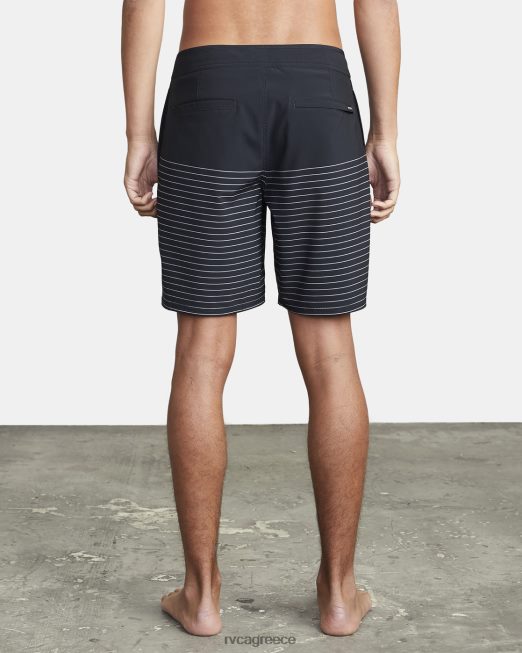 R422N8750 Curren boardshort 18 RVCA για άνδρες και γυναίκες μαύρος πυθμένα