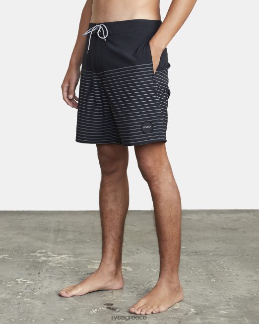 R422N8750 Curren boardshort 18 RVCA για άνδρες και γυναίκες μαύρος πυθμένα