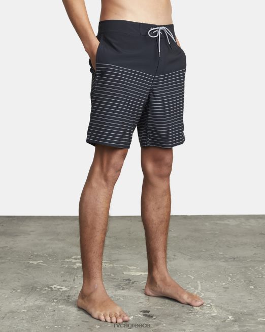 R422N8750 Curren boardshort 18 RVCA για άνδρες και γυναίκες μαύρος πυθμένα