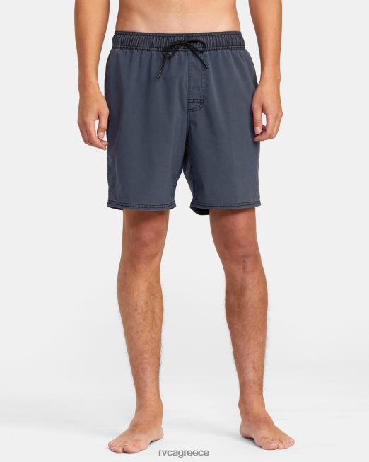 R422N8757 va pigment ελαστικό σορτς μέσης 17 RVCA για άνδρες και γυναίκες νέο ναυτικό πυθμένα