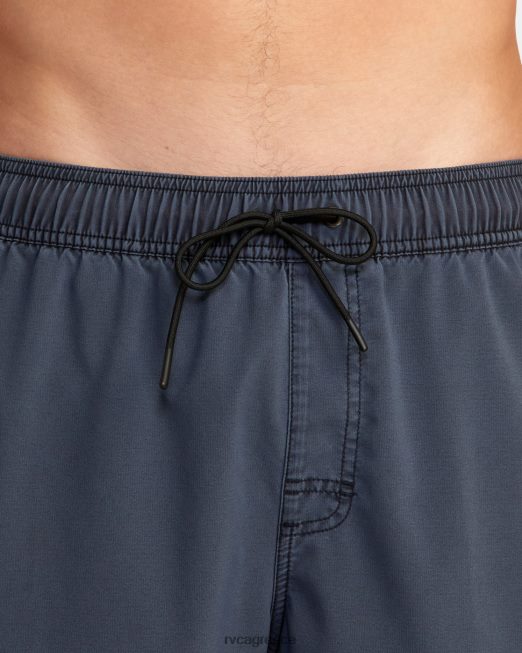 R422N8757 va pigment ελαστικό σορτς μέσης 17 RVCA για άνδρες και γυναίκες νέο ναυτικό πυθμένα