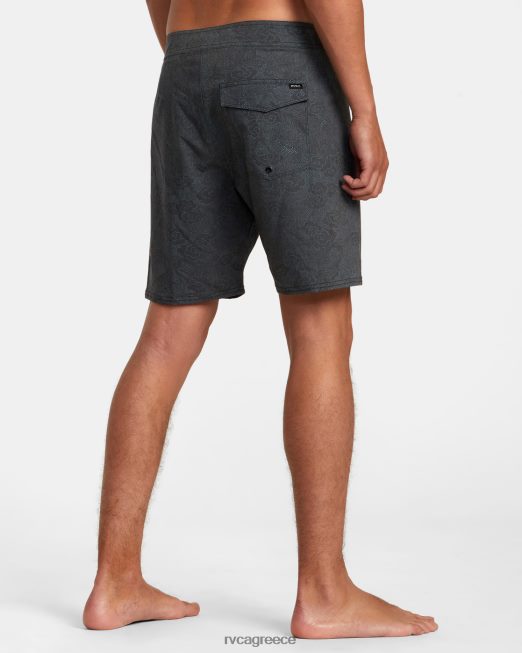 R422N876 παντελόνι από νέον δράκο ελαστικό 18 RVCA για άνδρες και γυναίκες μαύρος πυθμένα