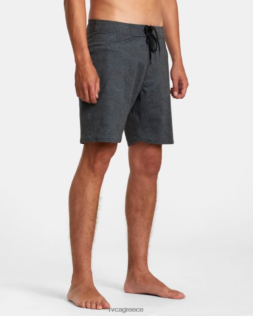 R422N876 παντελόνι από νέον δράκο ελαστικό 18 RVCA για άνδρες και γυναίκες μαύρος πυθμένα