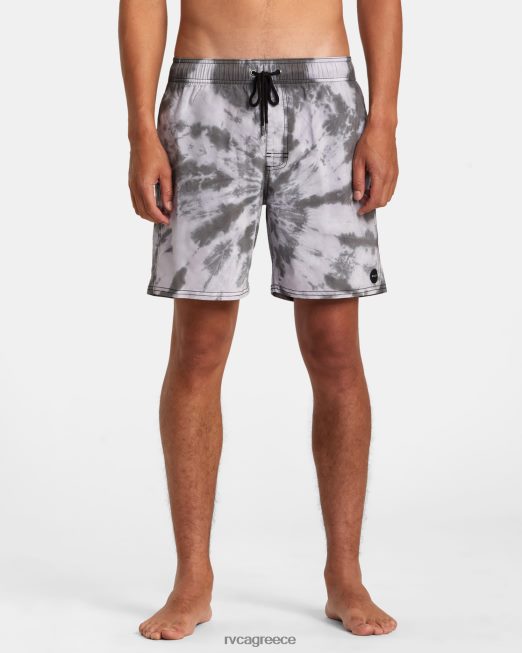 R422N8819 μανιακή ελαστική μέση RVCA για άνδρες και γυναίκες μαύρος πυθμένα