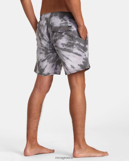 R422N8819 μανιακή ελαστική μέση RVCA για άνδρες και γυναίκες μαύρος πυθμένα