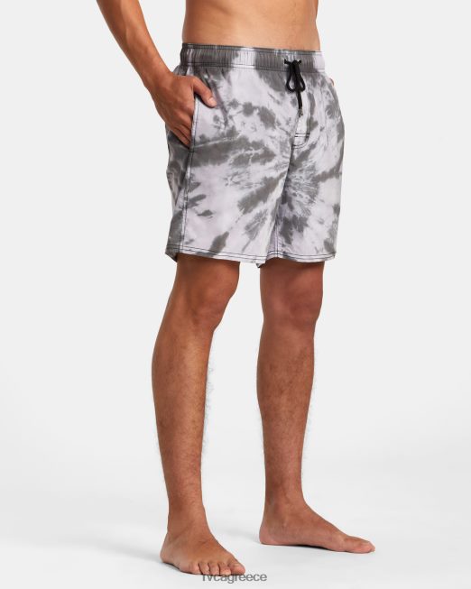 R422N8819 μανιακή ελαστική μέση RVCA για άνδρες και γυναίκες μαύρος πυθμένα