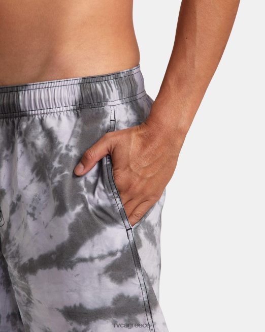 R422N8819 μανιακή ελαστική μέση RVCA για άνδρες και γυναίκες μαύρος πυθμένα