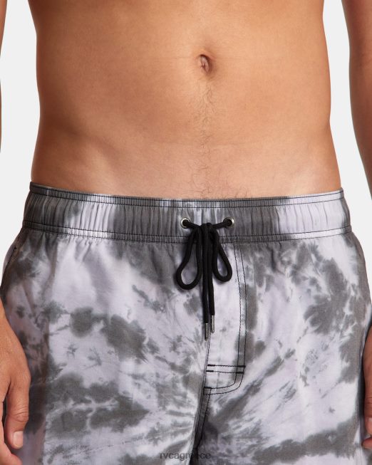 R422N8819 μανιακή ελαστική μέση RVCA για άνδρες και γυναίκες μαύρος πυθμένα