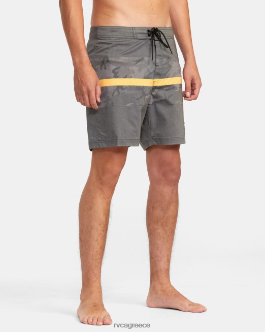 R422N8860 westport hawaii print shorts 17 RVCA για άνδρες και γυναίκες μαύρο camo πυθμένα
