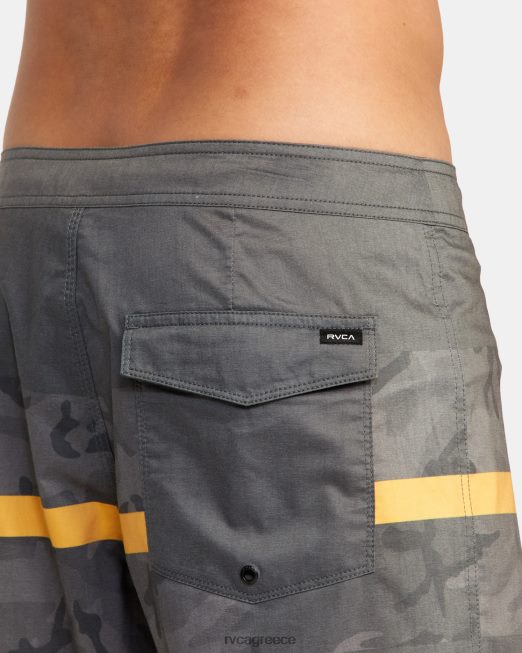 R422N8860 westport hawaii print shorts 17 RVCA για άνδρες και γυναίκες μαύρο camo πυθμένα