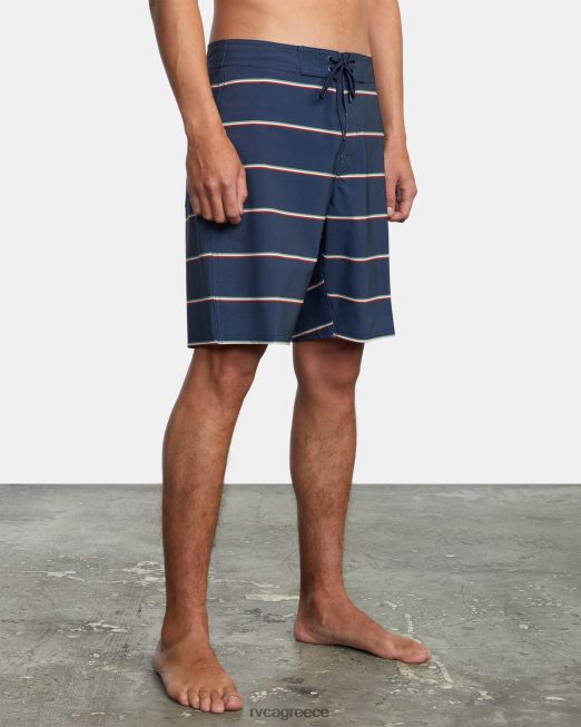 R422N8977 σορτς μπερτ 19 RVCA για άνδρες και γυναίκες κυκλοθυμικό μπλε πυθμένα