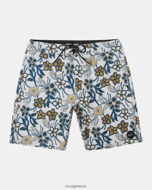 R422N8988 va print short board 19 RVCA για άνδρες και γυναίκες ασημί χλωρίνη πυθμένα
