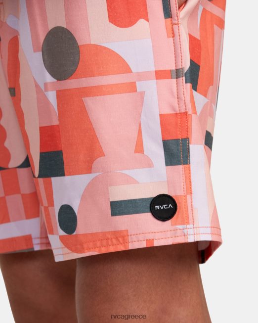 R422N8995 jese brown 17 ελαστική μέση boardshort RVCA για άνδρες και γυναίκες γιορτή πυθμένα
