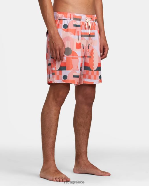 R422N8995 jese brown 17 ελαστική μέση boardshort RVCA για άνδρες και γυναίκες γιορτή πυθμένα