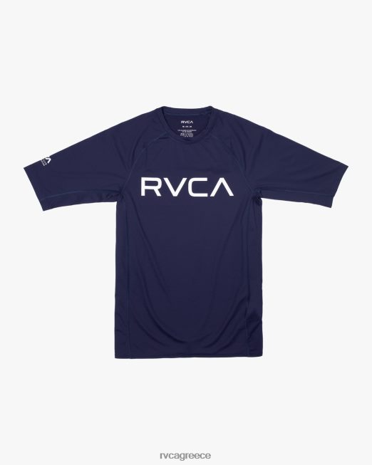 R422N8591 κοντομάνικο rashguard RVCA για άνδρες και γυναίκες ΠΟΛΕΜΙΚΟ ΝΑΥΤΙΚΟ είδη ένδυσης