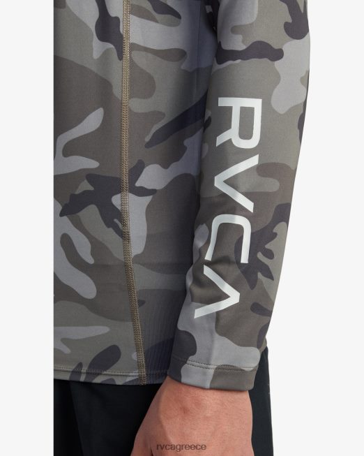 R422N8625 μακρυμάνικο rashguard RVCA για άνδρες και γυναίκες camo είδη ένδυσης