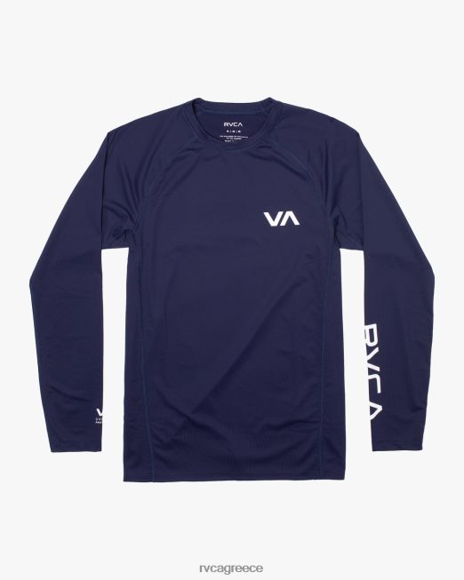 R422N8632 μακρυμάνικο rashguard RVCA για άνδρες και γυναίκες ΠΟΛΕΜΙΚΟ ΝΑΥΤΙΚΟ είδη ένδυσης