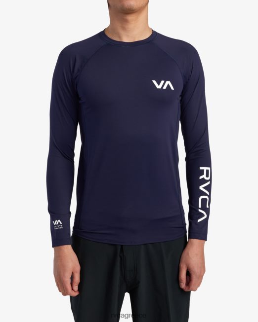 R422N8632 μακρυμάνικο rashguard RVCA για άνδρες και γυναίκες ΠΟΛΕΜΙΚΟ ΝΑΥΤΙΚΟ είδη ένδυσης