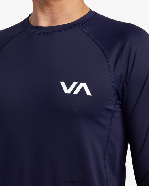 R422N8632 μακρυμάνικο rashguard RVCA για άνδρες και γυναίκες ΠΟΛΕΜΙΚΟ ΝΑΥΤΙΚΟ είδη ένδυσης
