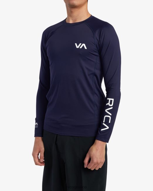 R422N8632 μακρυμάνικο rashguard RVCA για άνδρες και γυναίκες ΠΟΛΕΜΙΚΟ ΝΑΥΤΙΚΟ είδη ένδυσης
