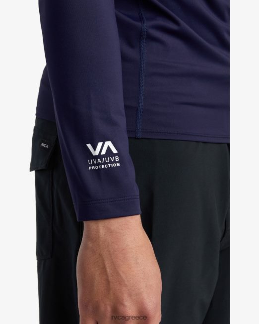 R422N8632 μακρυμάνικο rashguard RVCA για άνδρες και γυναίκες ΠΟΛΕΜΙΚΟ ΝΑΥΤΙΚΟ είδη ένδυσης